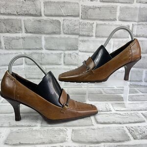 Elegant Brown Leather Heels